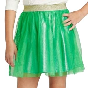 CAT & JACK Green X-Large Girl Metallic Shimmer Tutu Skirt